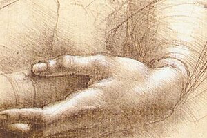 Leonardo da Vinci - Handstudie Quelle: Wikipedia