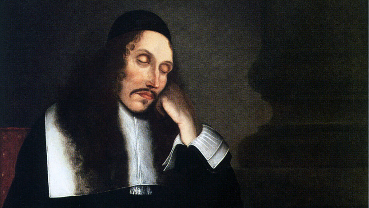 Baruch de Spinoza, Ausschnitt aus einem Portrait von Franz Wulfhagen