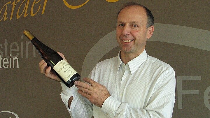 Matthias Müller in seiner neuen Vinothek